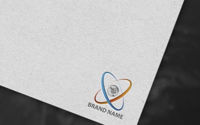 Création de logo de technologie mondiale