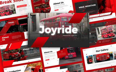 Joyride transportpresentation PowerPoint-mallar