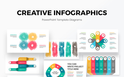 Modello di infografica PowerPoint creativo