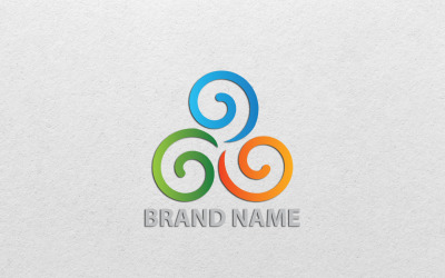 Modello di progettazione del logo aziendale semplice