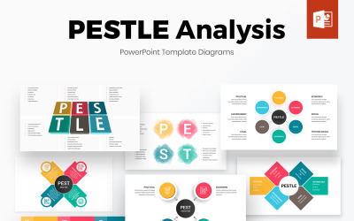 PESTLE-analys PowerPoint-diagrammall