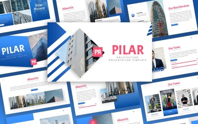 Pilar - Многоцелевая презентация PowerPoint по архитектуре