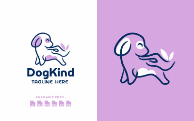 Premium abstrakt husdjursvårdslogotyp