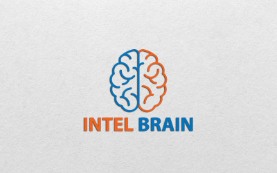 Творчий дизайн мозку логотипу