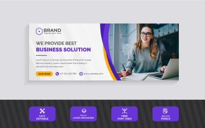 Creative Corporate Business Facebook Cover Design