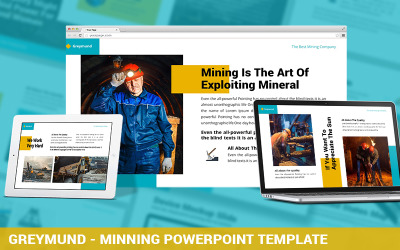 Greymund - Górniczy szablon PowerPoint