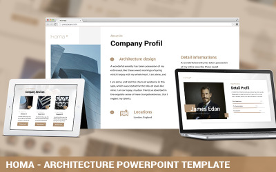 Homa - modelo de PowerPoint de arquitetura