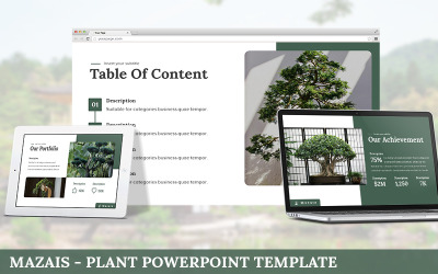 Mazais - Plant Powerpoint sablon
