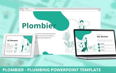 Plombier - Szablon Powerpoint Hydraulika