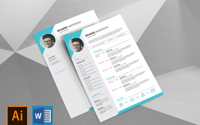 Richerd Clean afdrukbare CV-sjabloon