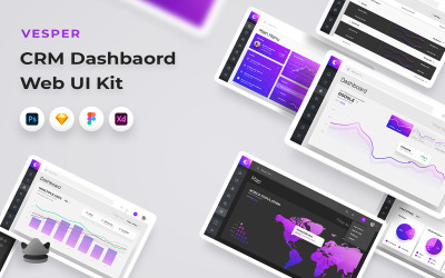 Vesper - Kit de interface do usuário da web para negócios e painel