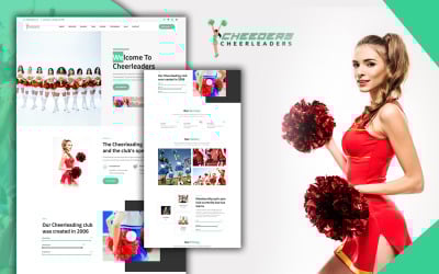 Cheeders Modello HTML5 di landing page per cheerleaders pulito e facile