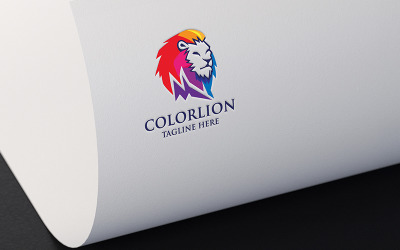 Logotipo profissional do Lion em cores