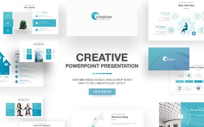 Plantilla de presentación de PowerPoint creativa
