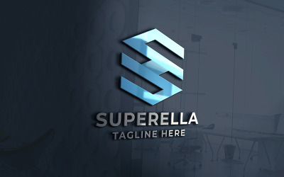 Superellax Buchstabe S professionelles Logo