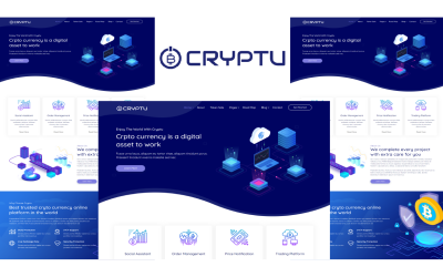 Cryptu - Cryptocurrency Bootstrap 5 HTML-Vorlage