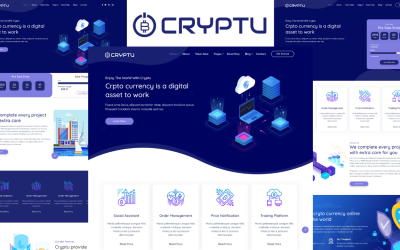 Cryptu - Šablona HTML pro kryptoměnu Bootstrap 5