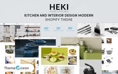 Heki - Nowoczesne projektowanie kuchni i wnętrz Motyw Shopify