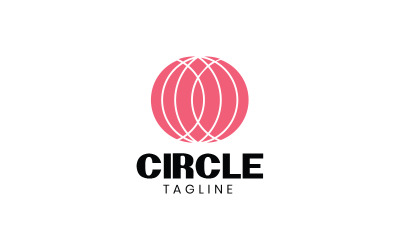 Logo de cercle - modèle de conception de logo abstrait