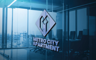 Metro City Daire Logo Şablonu