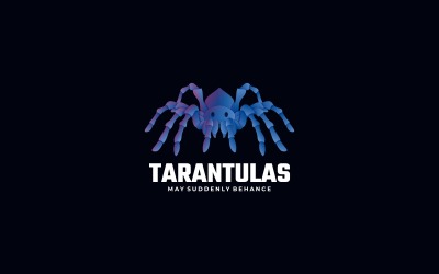 Szablon logo gradientowego Tarantuli