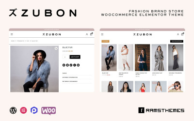 ZUBON - Тема WooCommerce для магазина модных брендов
