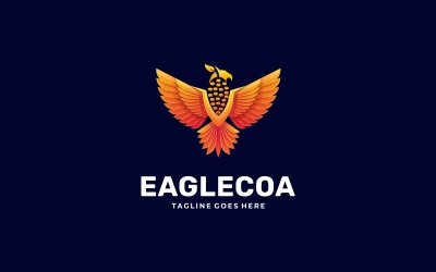 Adler mit Eichel-Verlaufslogo