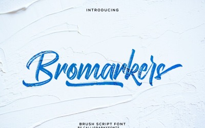 Bromarkers carattere unico pennello fatto a mano