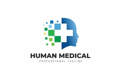 İnsan Tıbbi Logo Şablonu