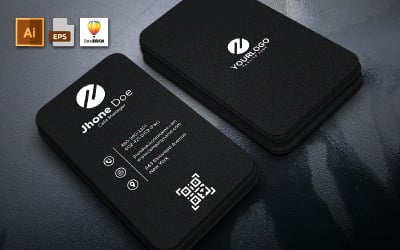 Portrait Business Card Template Vol 04 - Фирменный стиль