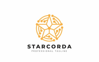 Star Connect Circle Logo Template