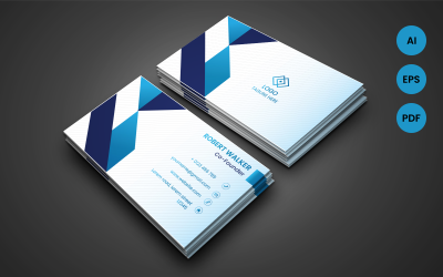 Vizitka moderní kreativní geometrický styl - šablona Corporate Identity