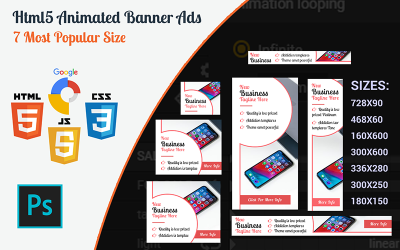 Apper - Sjabloon voor nieuwe zakelijke html5-banners