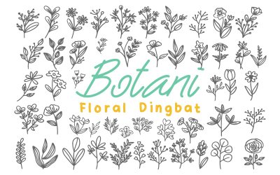 Botani - A Floral Dingbat Font