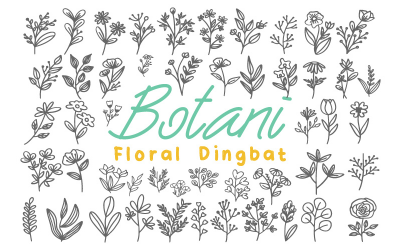 Botani - Eine blumige Dingbat-Schriftart