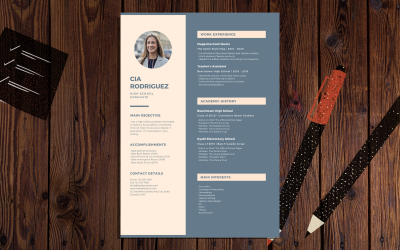 Cia Rodriguez – kreatywny nowoczesny szablon CV