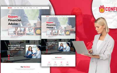 Confin - Financial Services HTML5 Landing Page Template