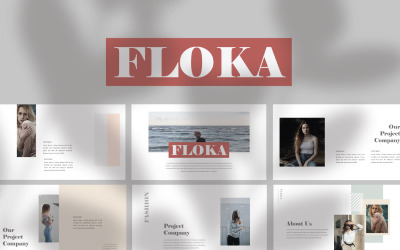 Modelo de apresentação do Floka Keynote