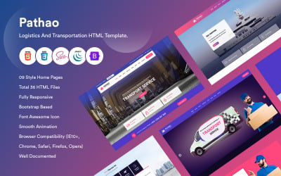 Pathao - Logistics and Transportation HTML Template.