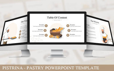 Pistrina - Powerpoint-sjabloon voor gebak
