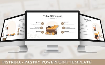 Пистрина - Шаблон PowerPoint для кондитерских изделий