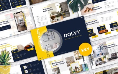 Dolvy - Möbler Keynote-mallar