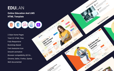 Edulan - Online Eğitim ve LMS HTML Şablonu