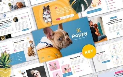 Poppy - Pet Care Keynote-sjablonen
