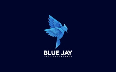 Blue Jay Gradient Logo Style