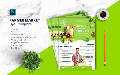 Farmer Market Flyer Template vol.06