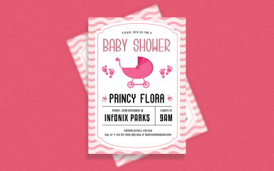 Flyer de Baby Shower atractivo y de calidad