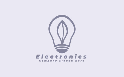 Modèle de logo d&amp;#39;alimentation électronique