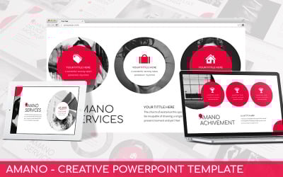 Amano - modelo de PowerPoint criativo