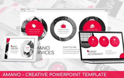 Amano - творчий шаблон PowerPoint